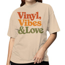 Retro Vinyl Vibes & Love Women's T-shirt