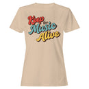 Keep the Music Alive Retro Women's T-shirt