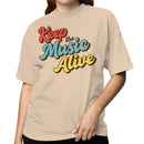 Keep the Music Alive Retro Women's T-shirt