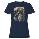 Live For The Music Retro Women's T-shirt