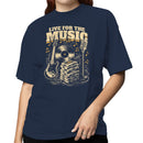 Live For The Music Retro Women's T-shirt