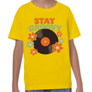 Stay Groovy Retro Flowers Youth T-shirt
