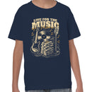 Live For The Music Retro Youth T-shirt