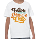 Music Lives Retro Youth T-shirt