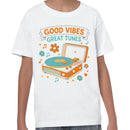 Good Vibes Retro Record Youth T-shirt