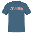 Bordrless Bold Arched Typography Men's T-Shirt