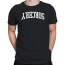 Sorcery Arched Bold White Text Men's T-Shirt