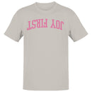 Joy First Motivational Arched Text Men's T-Shirt