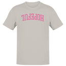 Hopeful Pink College Font Men's T-Shirt