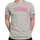 Hopeful Pink College Font Men's T-Shirt