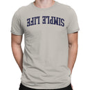 Simple Life Retro Curved Text Men's T-Shirt