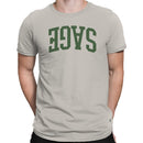 Vintage Sage Green Bold Text Men's T-Shirt