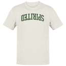 Spirited Slogan Retro Arched Text Men's T-Shirt