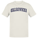 Exhausted Arched College Font Men's T-Shirt