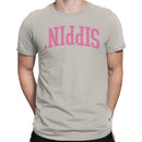 Sippin' Pretty Pink Retro Men's T-Shirt
