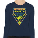 May The Fourth Retro Badge Women's Long Sleeve Tee