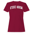 Moon Child Retro Curved Lettering Women's T-Shirt