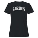 Sorcery Arched Bold White Text Women's T-Shirt