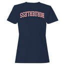 Bordrless Bold Arched Typography Women's T-Shirt