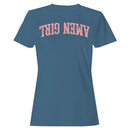 Amen Girl Retro Pink Typography Women's T-Shirt