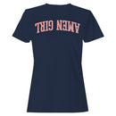 Amen Girl Retro Pink Typography Women's T-Shirt