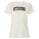 Bold Arched Text Design Women's T-Shirt