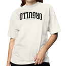 Bold Arched Text Design Women's T-Shirt