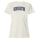 Blessed Arched Bold Typography Women's T-Shirt