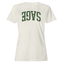 Vintage Sage Green Bold Text Women's T-Shirt
