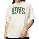 Vintage Sage Green Bold Text Women's T-Shirt