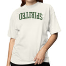 Spirited Slogan Retro Arched Text Women's T-Shirt