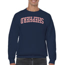 Shepherd Arched Pink Bold Text Men's Sweatshirt