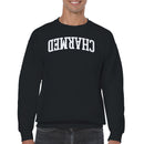 Upside Down Charmed Bold Typography Men's Sweatshirt