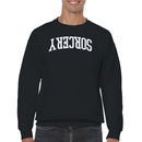 Sorcery Arched Bold White Text Men's Sweatshirt