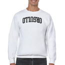Bold Arched Text Design Men's Sweatshirt