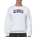 Funny Upside Down "Fuerte" Graphic Men's Sweatshirt