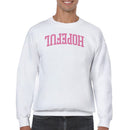 Hopeful Pink College Font Men's Sweatshirt