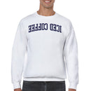 Iced Coffee Vintage Curved Text Men's Sweatshirt