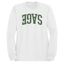 Vintage Sage Green Bold Text Men's Sweatshirt