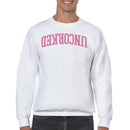 Uncorked Pink Retro Wine Quote Men's Sweatshirt