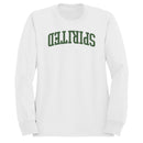 Spirited Slogan Retro Arched Text Men's Sweatshirt
