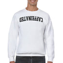 Caffeinated Bold Retro Typography Men's Sweatshirt