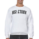 Adult-Ish Vintage Arched Lettering Men's Sweatshirt