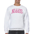 Sippin' Pretty Pink Retro Men's Sweatshirt