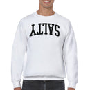 Salty Upside Down Bold Text Men's Sweatshirt