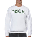 Farmgirl Arched Retro Green Men's Sweatshirt