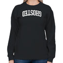 Ghosted Upside Down Bold Lettering Women's Sweatshirt