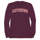 Bordrless Bold Arched Typography Women's Sweatshirt