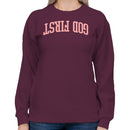 God First Inspirational Faith Women's Sweatshirt