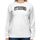 Bold Arched Text Design Women's Sweatshirt